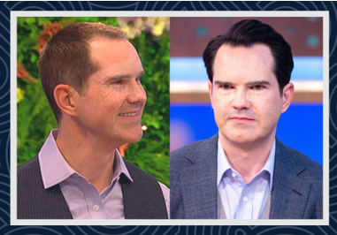 Jimmy Carr hair transplant before and after photos
