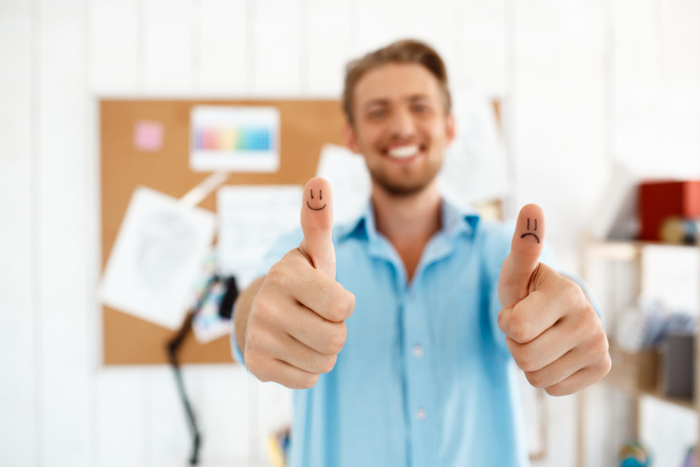 young handsome smiling businessman