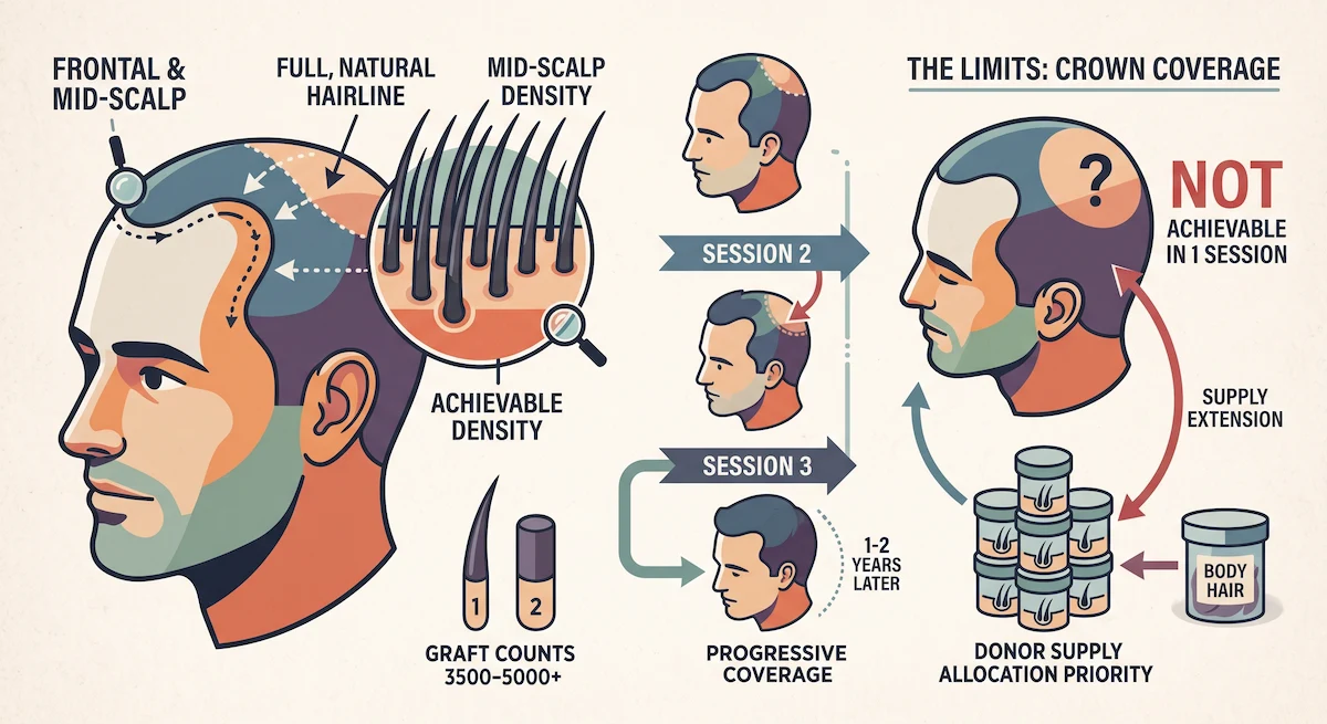 Norwood Type 5 Hair Loss: What This Stage Means for Your Treatment Options 2 What a Hair Transplant Can and Can't Achieve at Norwood Type 5