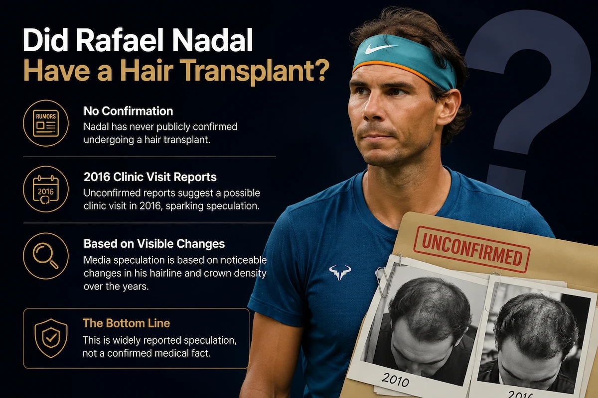 Rafael Nadal's Hair Transplant Journey: What's Actually Known? 3 Did Rafael Nadal Have a Hair Transplant