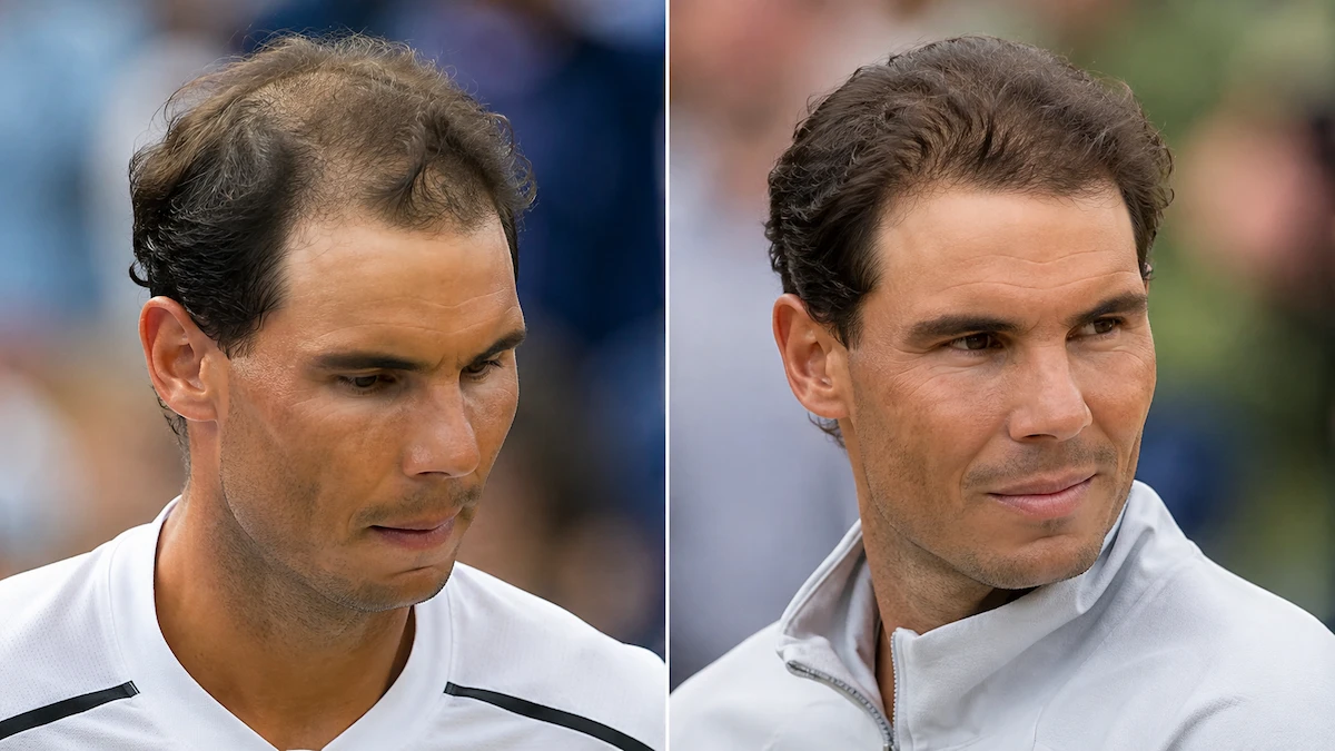 Rafael Nadal's Hair Transplant Journey: What's Actually Known? 2 Nadal's Hair Loss Timeline