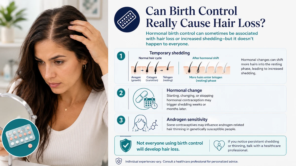 Can birth control really cause hair loss1