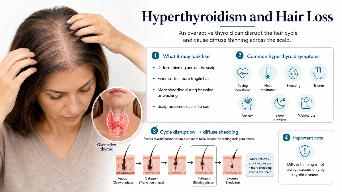 Hyperthyroidism and hair loss