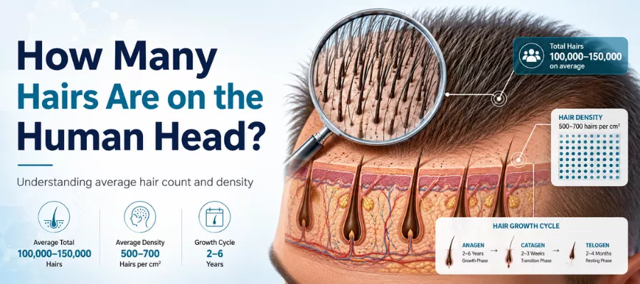 How Many Hairs Are on the Human Head?
